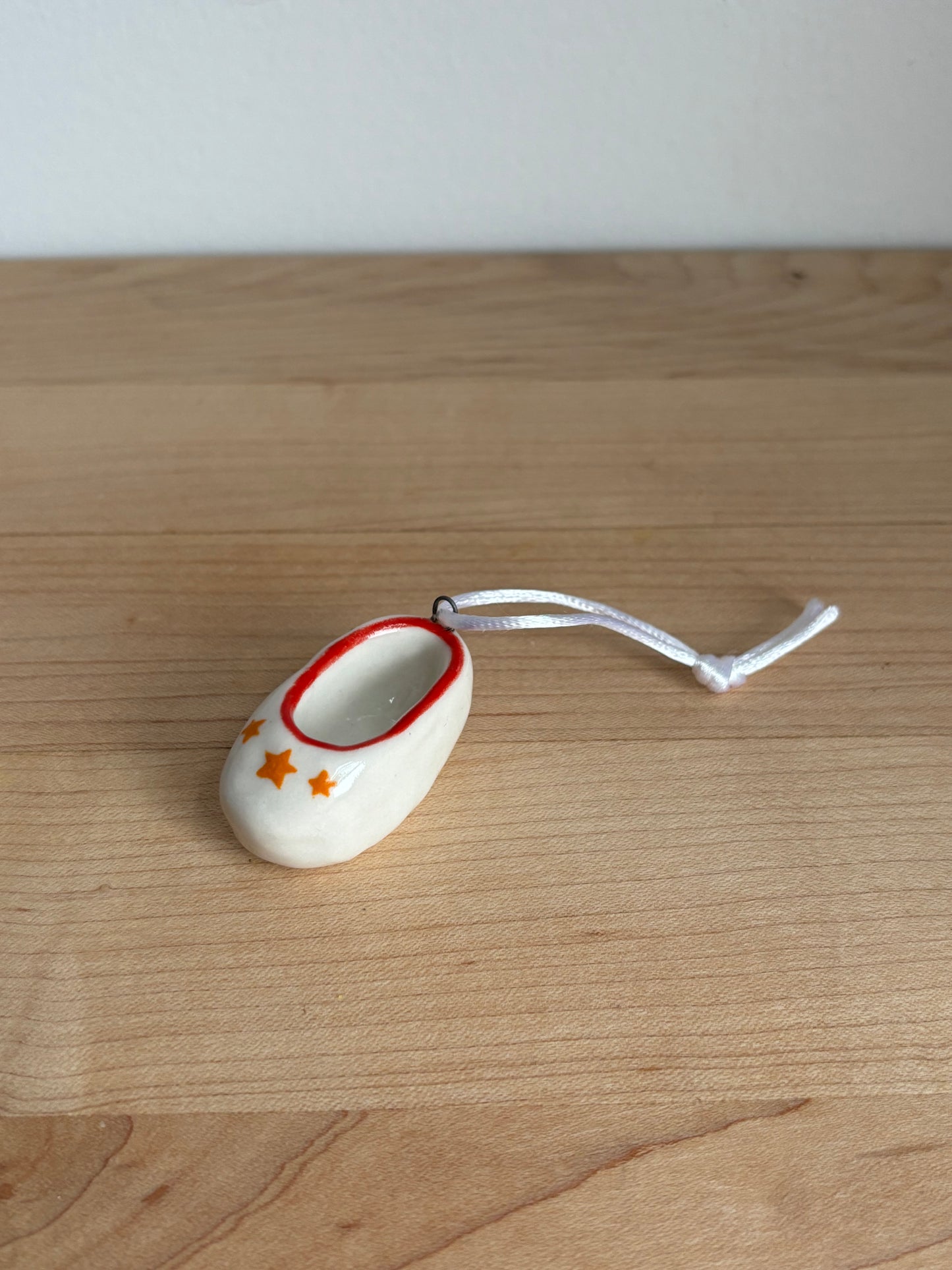 Orange Star Ballet Flat Ornament