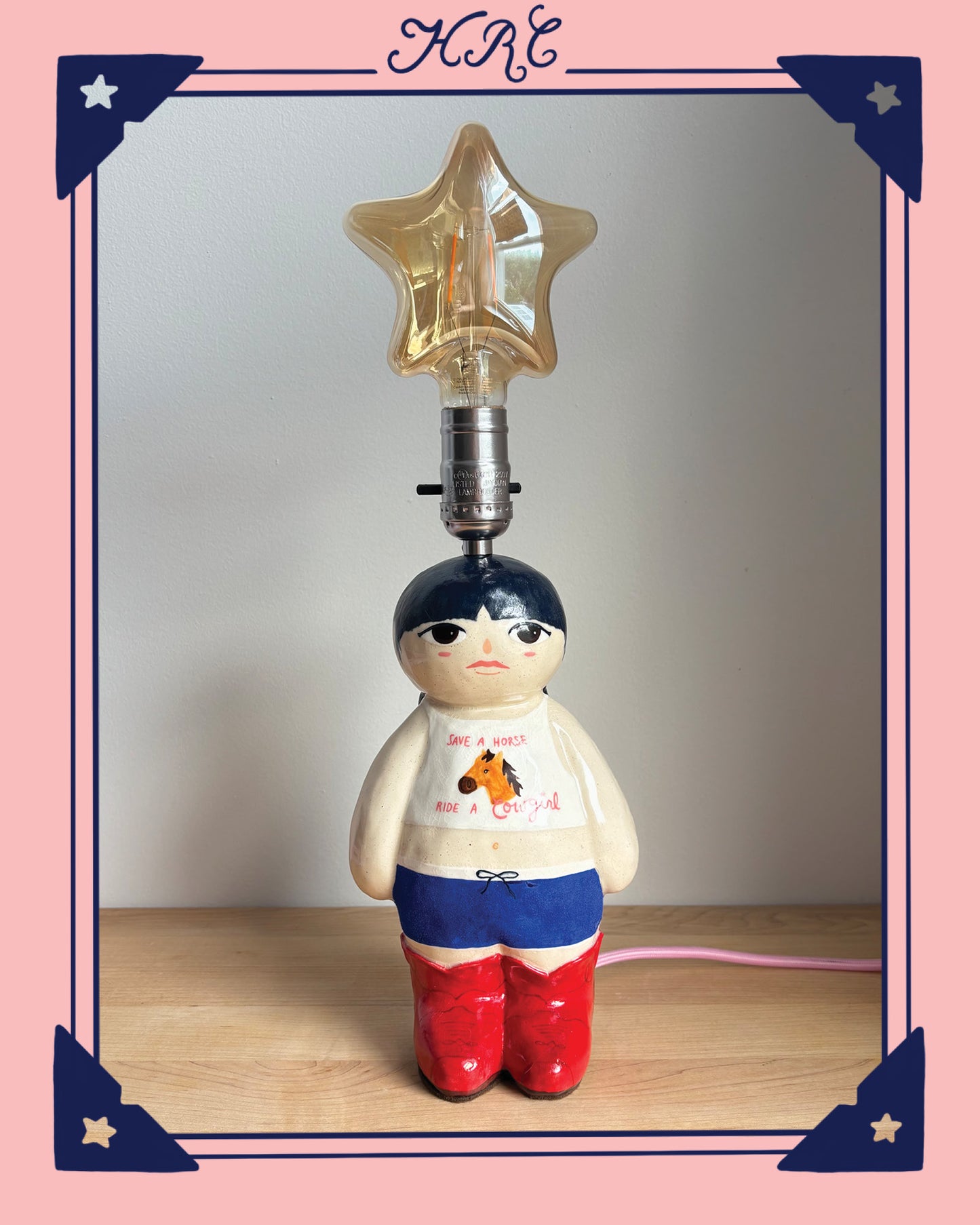 Giddy-up Line Dancing Cowdoll Lamp