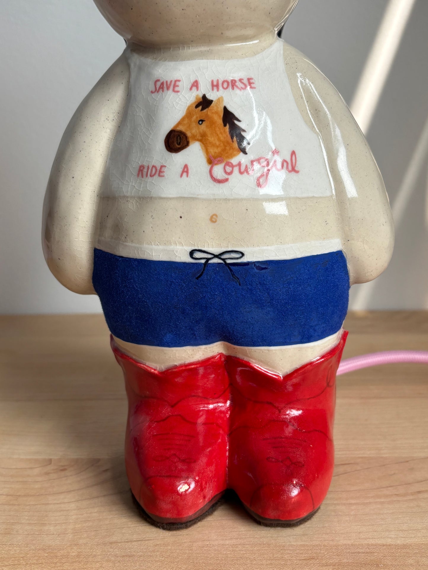 Giddy-up Line Dancing Cowdoll Lamp