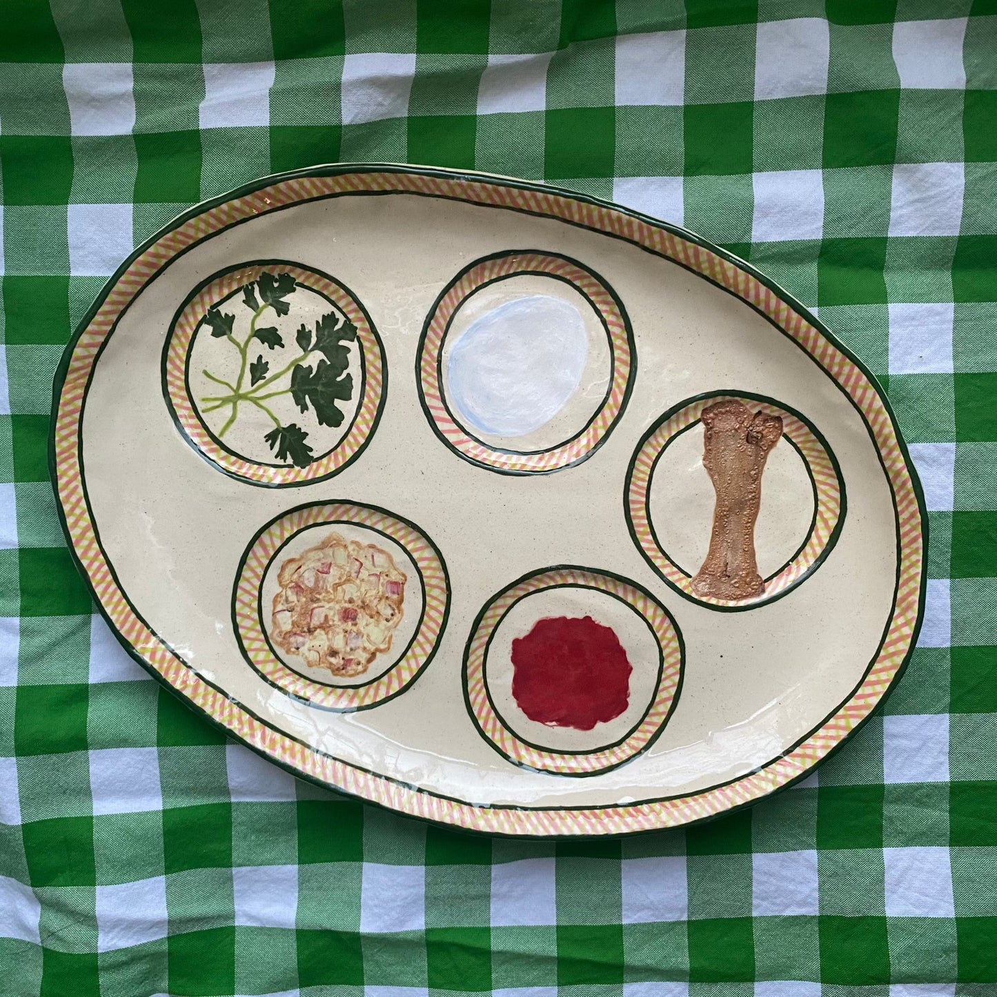Trompe l’Oeil Seder Plate