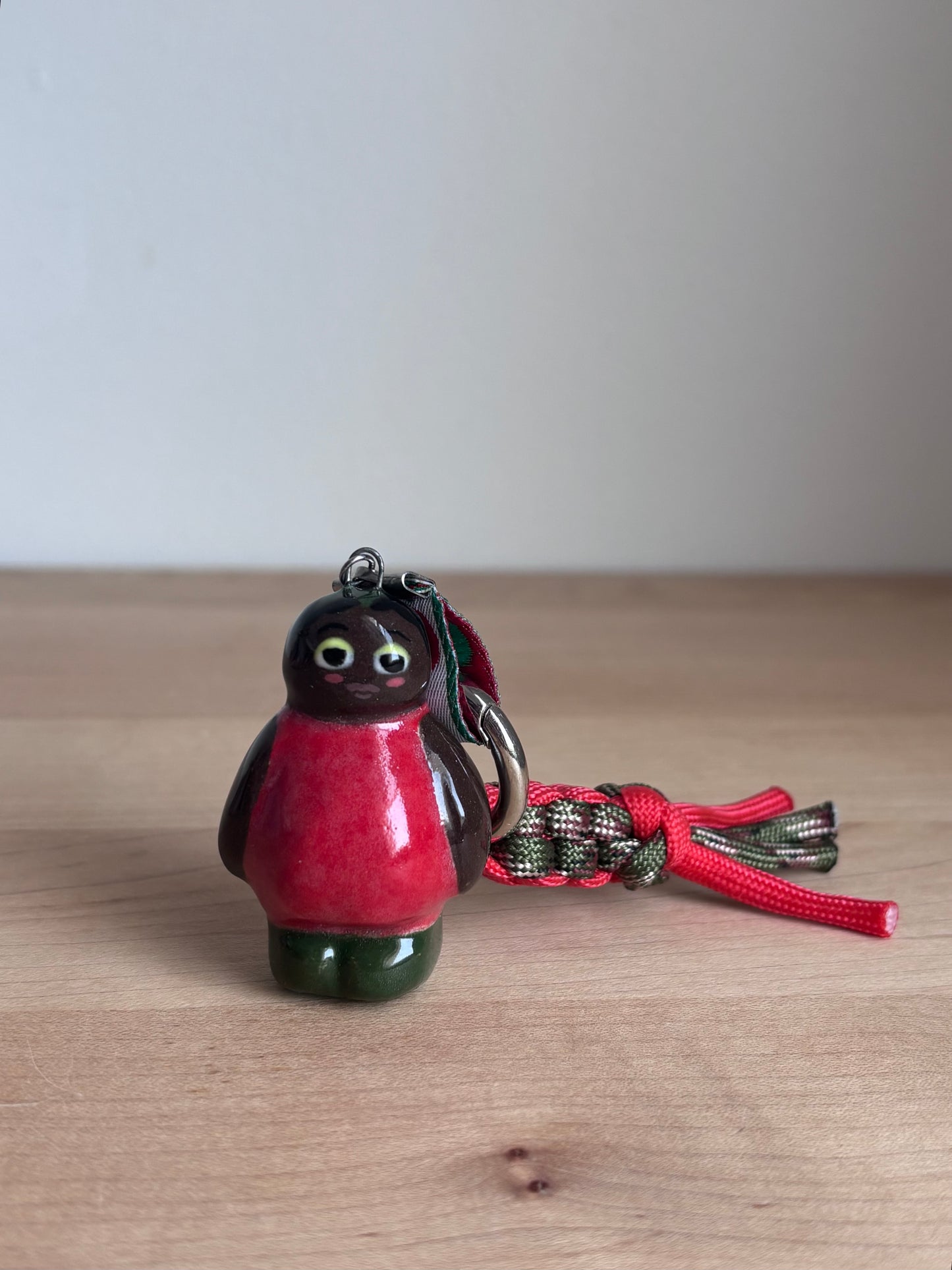 Tomato Mini Doll Bag Charm (Bright Red/Camo)