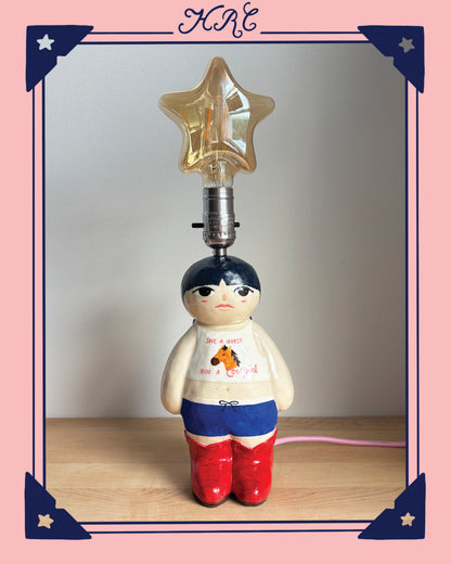 Giddy-up Line Dancing Cowdoll Lamp