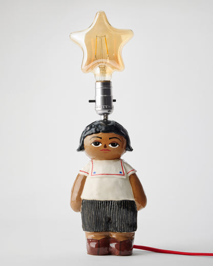 Pleats Please Sailor Girl Doll Lamp