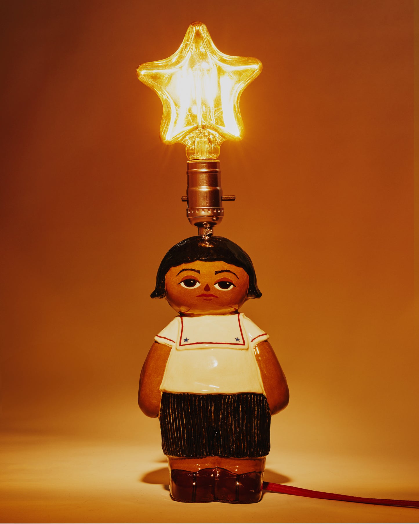 Pleats Please Sailor Girl Doll Lamp