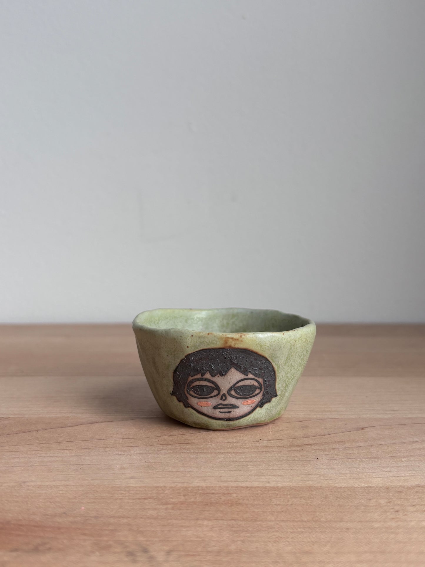 Kiwi Green Doll Shot Glass