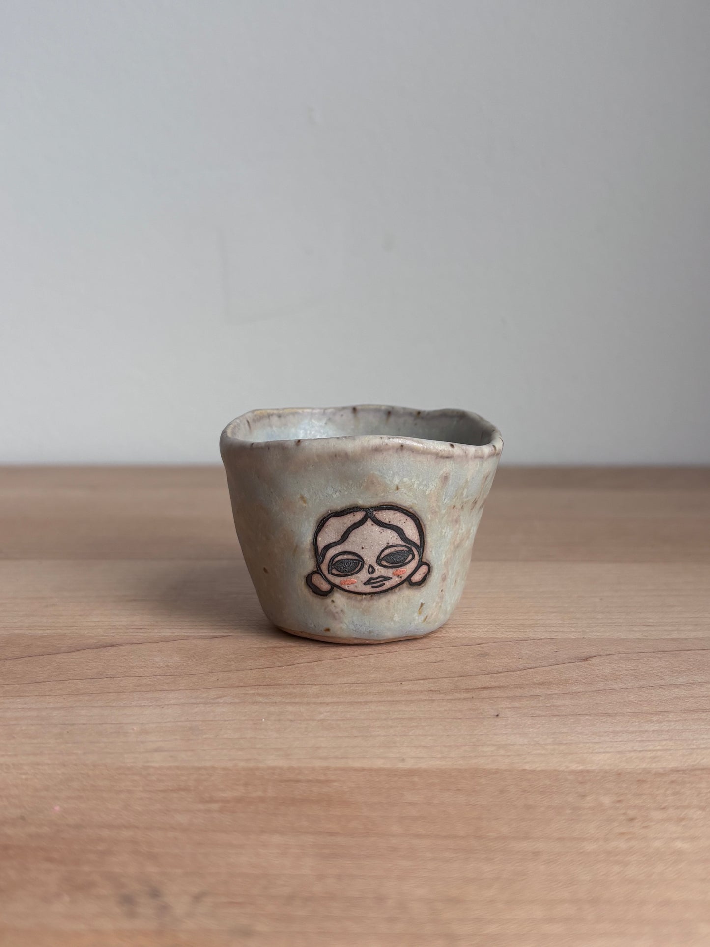 Light Blue Doll Shot Glass