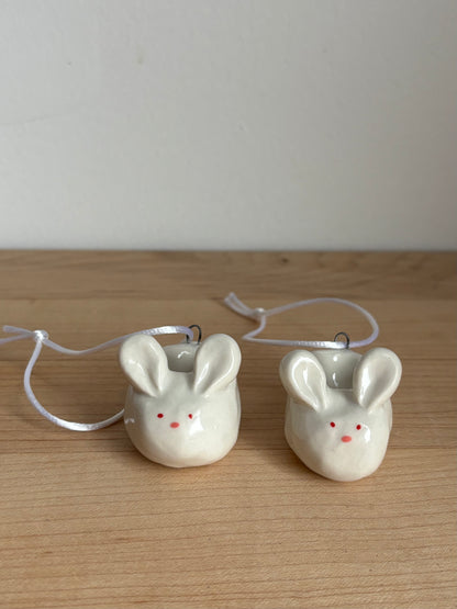 Bunny Slipper Ornament