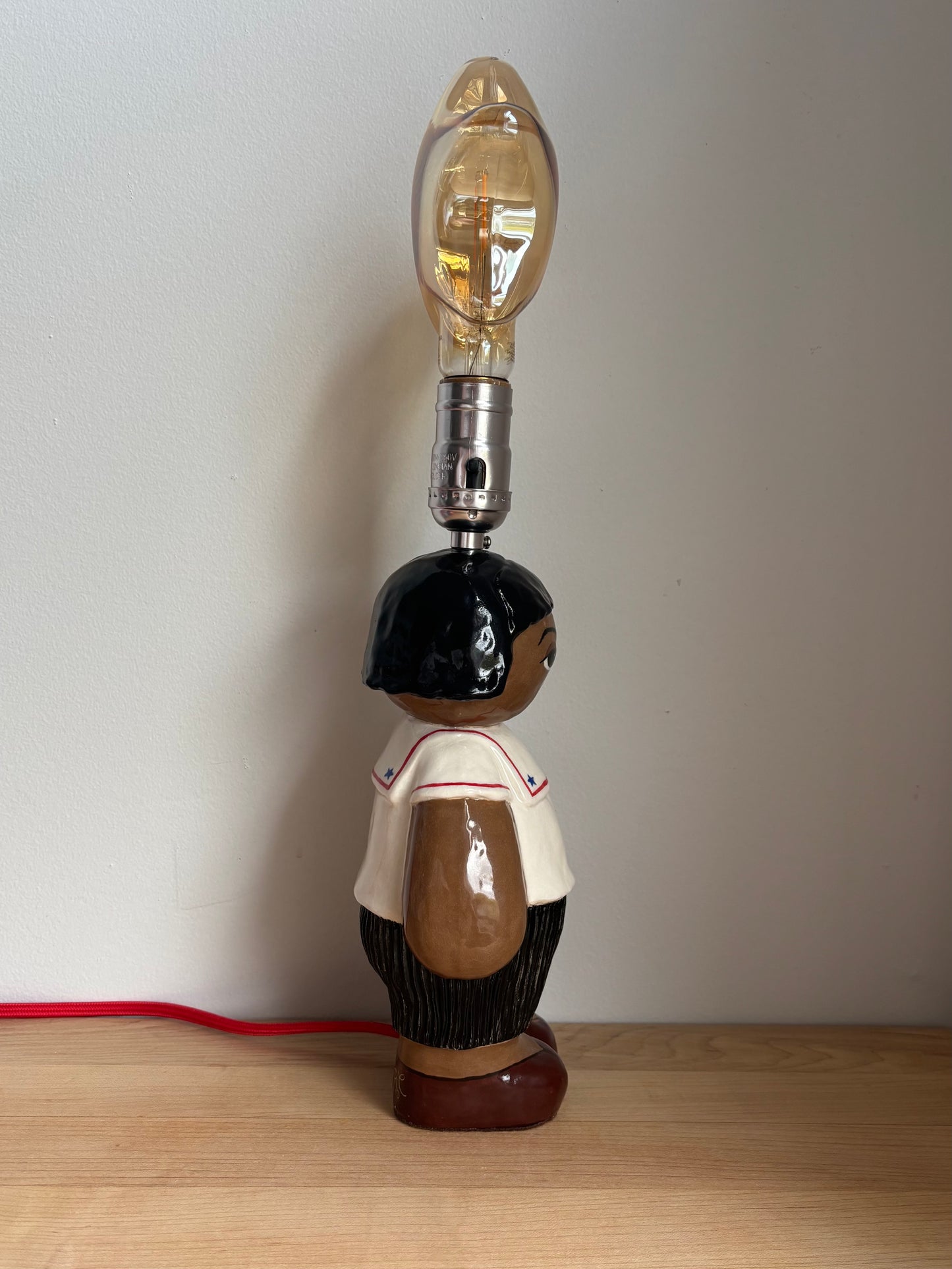 Pleats Please Sailor Girl Doll Lamp