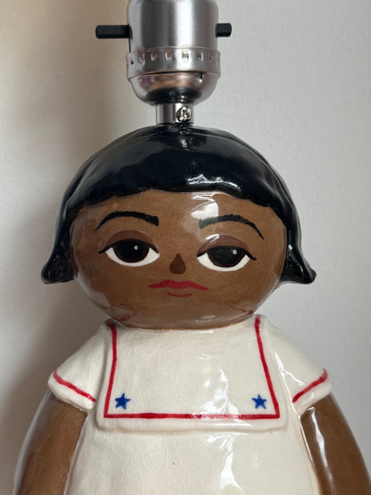 Pleats Please Sailor Girl Doll Lamp