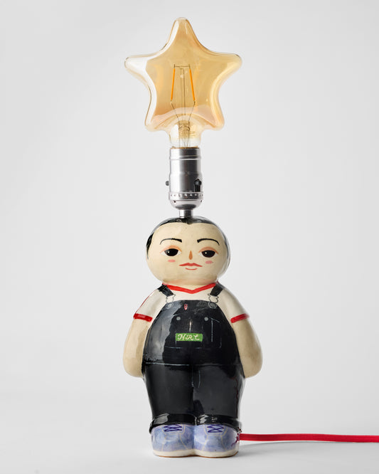 Buzz Buzz Buzzcut Overalls Doll Lamp