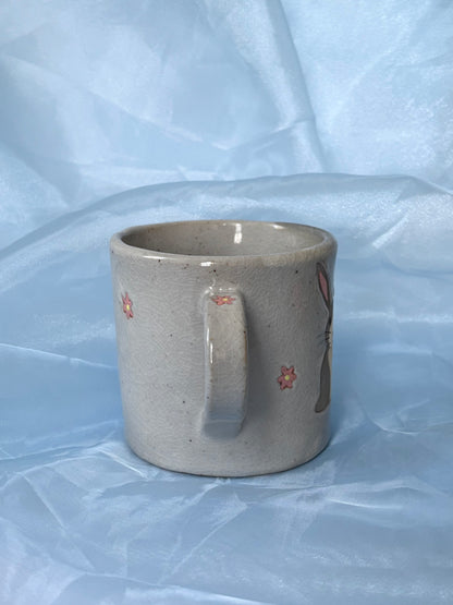 Gray Bunny Diner Mug
