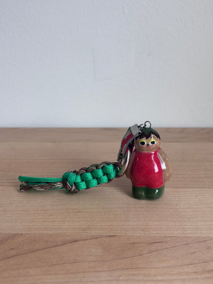 Tomato Mini Doll Bag Charm (Kelly Green/Camo)