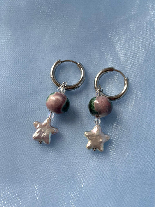 Star Pearl Earrings