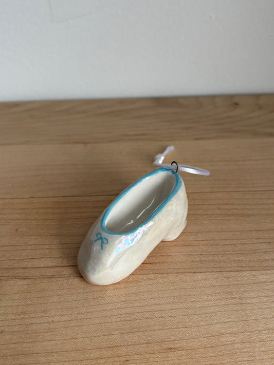 Blue Bow High Heel Ornament