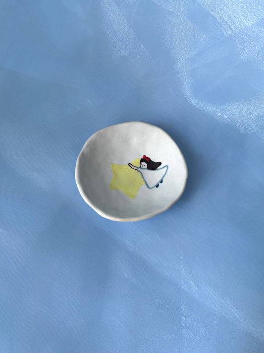 Tiny Star Girl Porcelain Dish