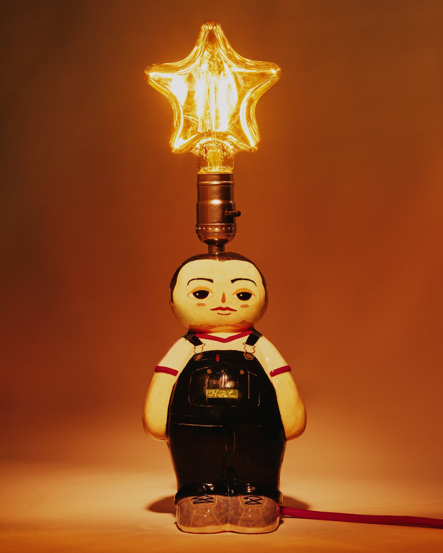 Buzz Buzz Buzzcut Overalls Doll Lamp