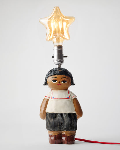 Pleats Please Sailor Girl Doll Lamp