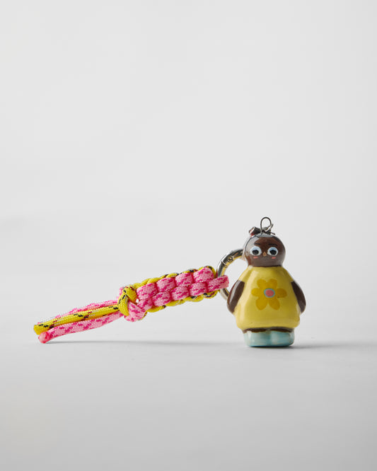 Yellow Flower Dress Mini Doll Bag Charm