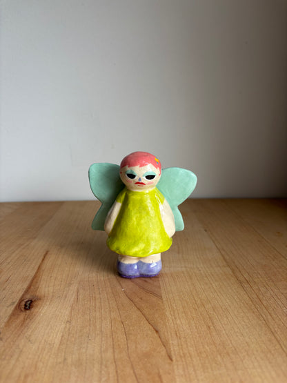 Pink Hair Fairy Doll Figure