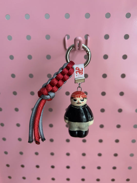 Red Beanie Pocket Boyfriend Mini Doll Bag Charm
