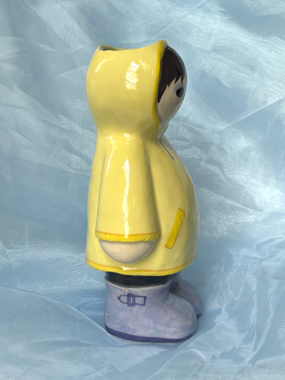Raincoat Doll Vase
