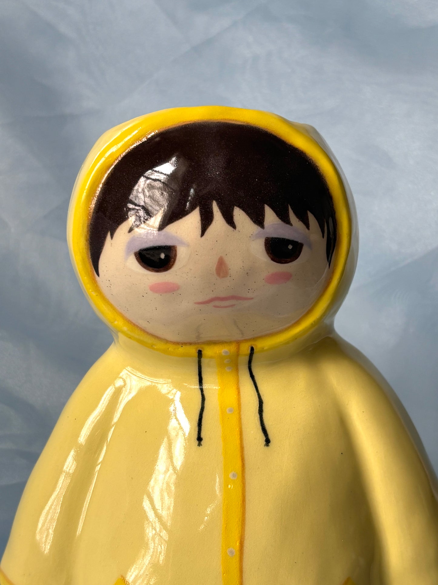 Raincoat Doll Vase