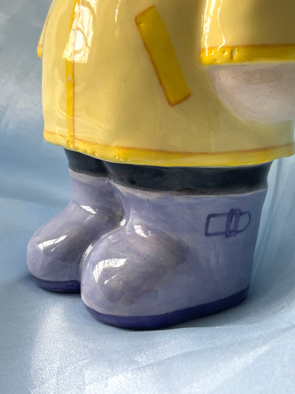 Raincoat Doll Vase