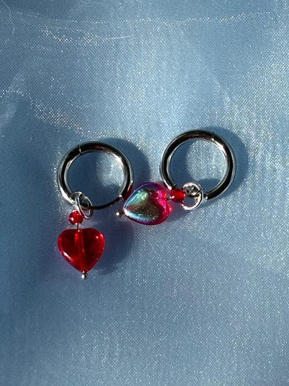 Red Heart Earrings