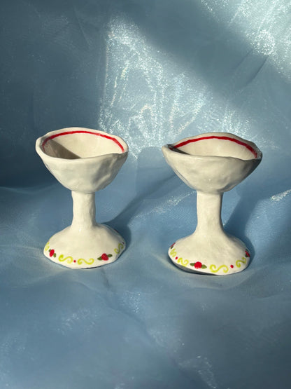 Tiny Rosette Goblets